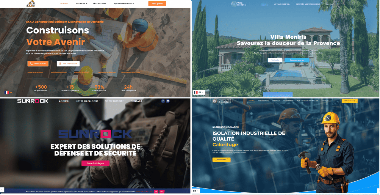 création site vitrine professionnel