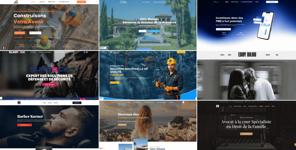 création site vitrine professionnel Aurea Media