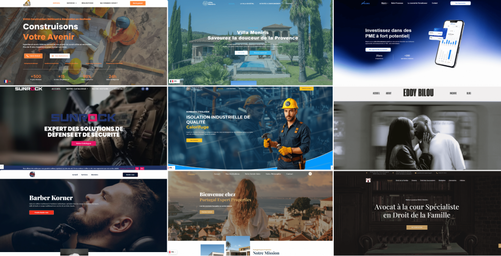 création site vitrine professionnel Aurea Media