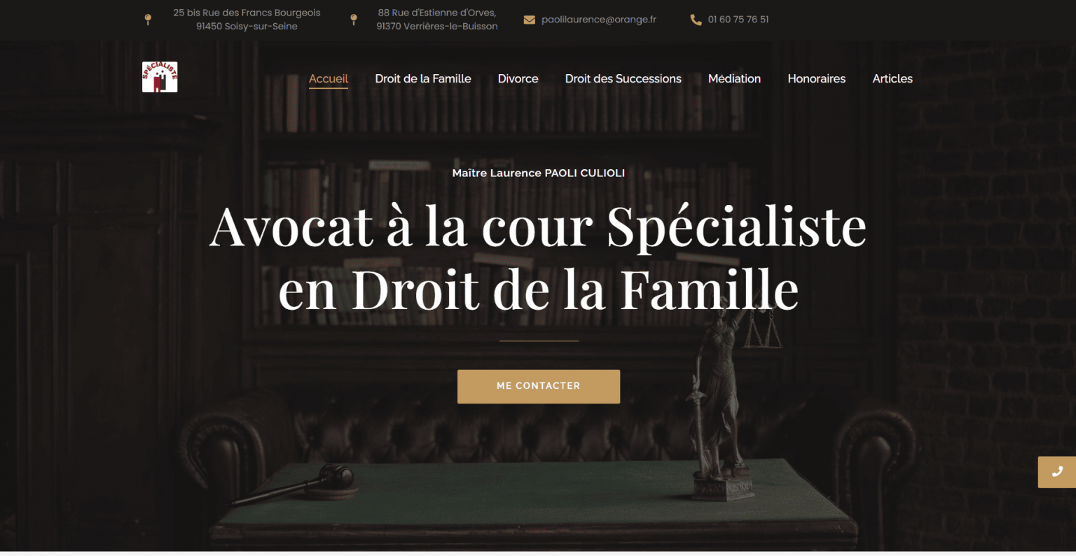 Site vitrine avocat