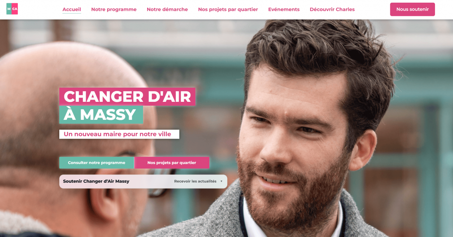 Site vitrine politique