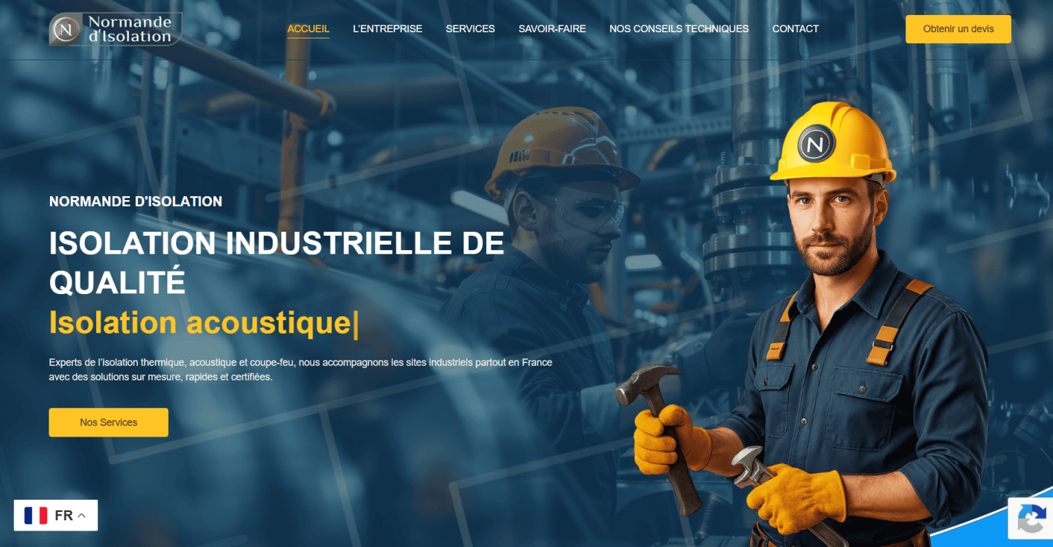 Site vitrine industriel