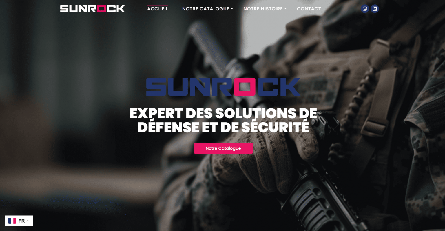 Site e-commerce de défense