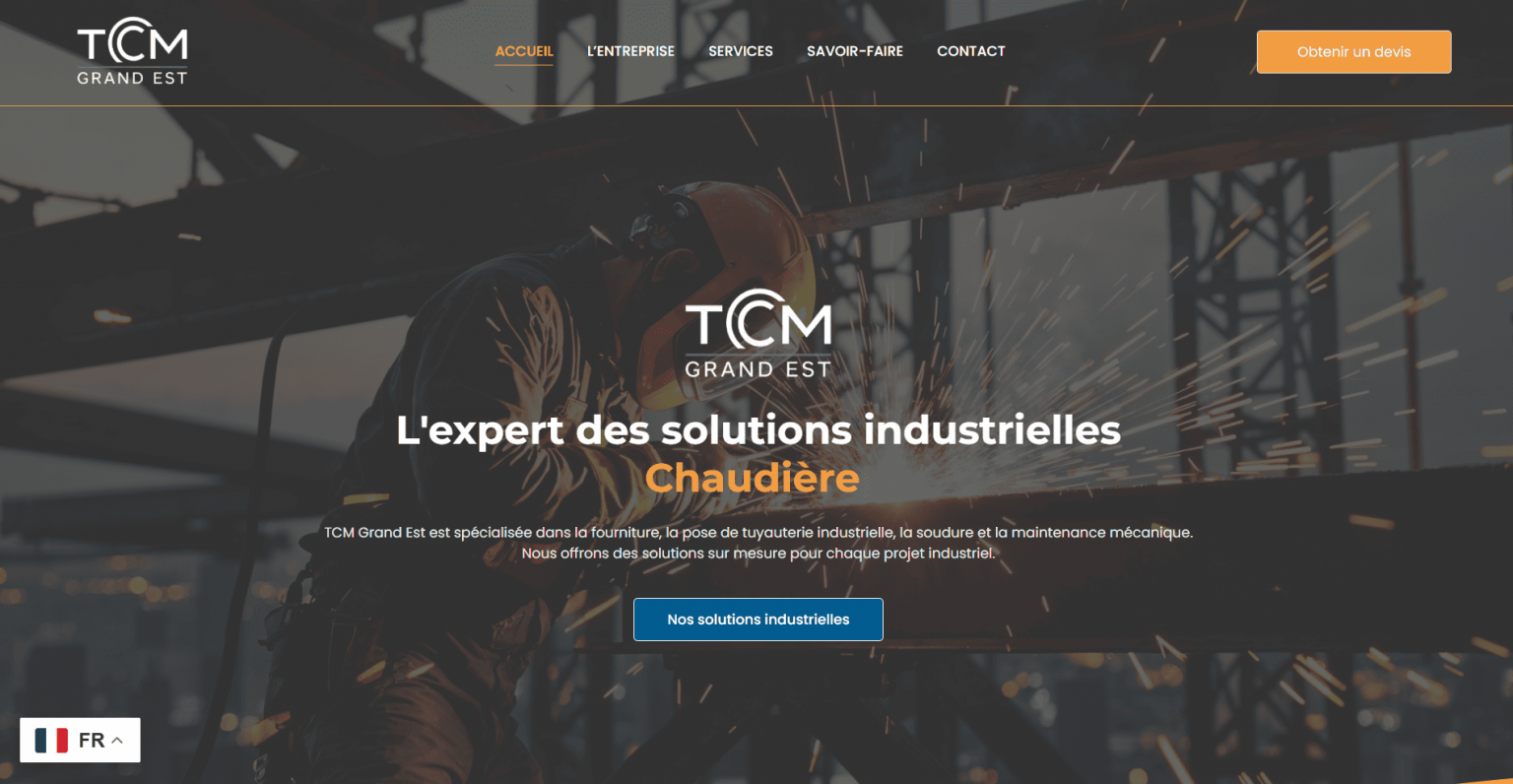Site vitrine industriel