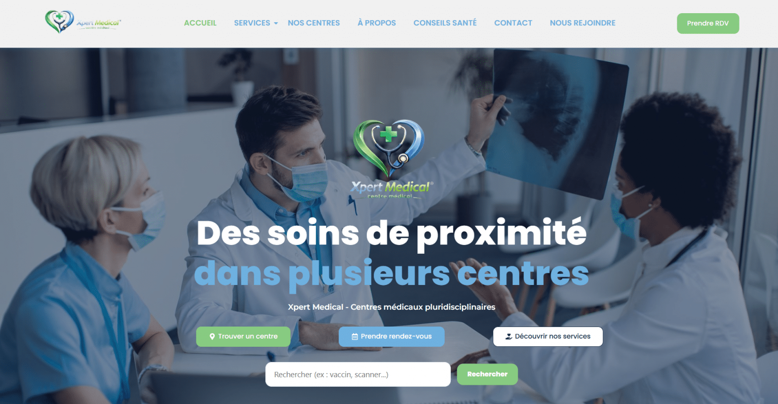 Site vitrine médical