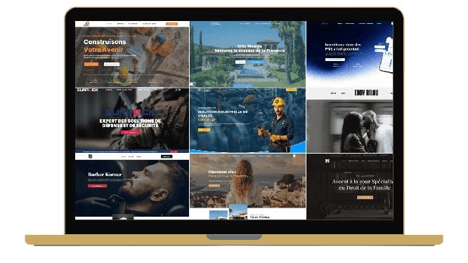 Exemples de sites web créés par Aurea Media, agence web à Paris