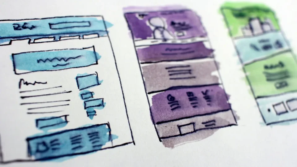 pages site vitrine maquette