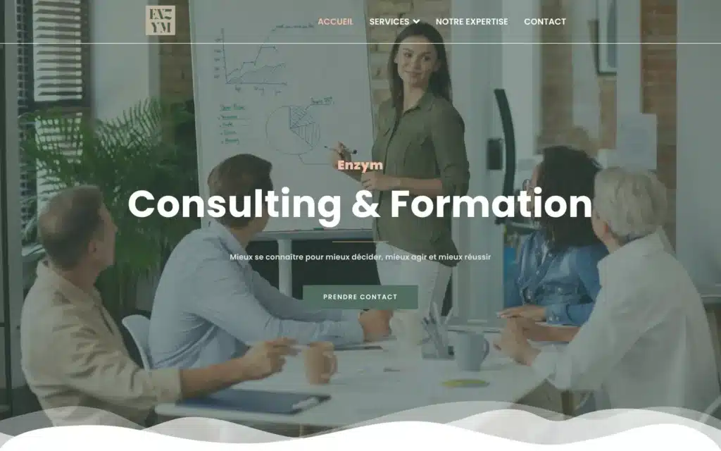 Site Enzym réalisé par Aurea Media