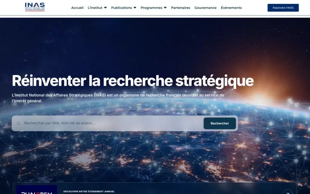 Site INAS réalisé par Aurea Media