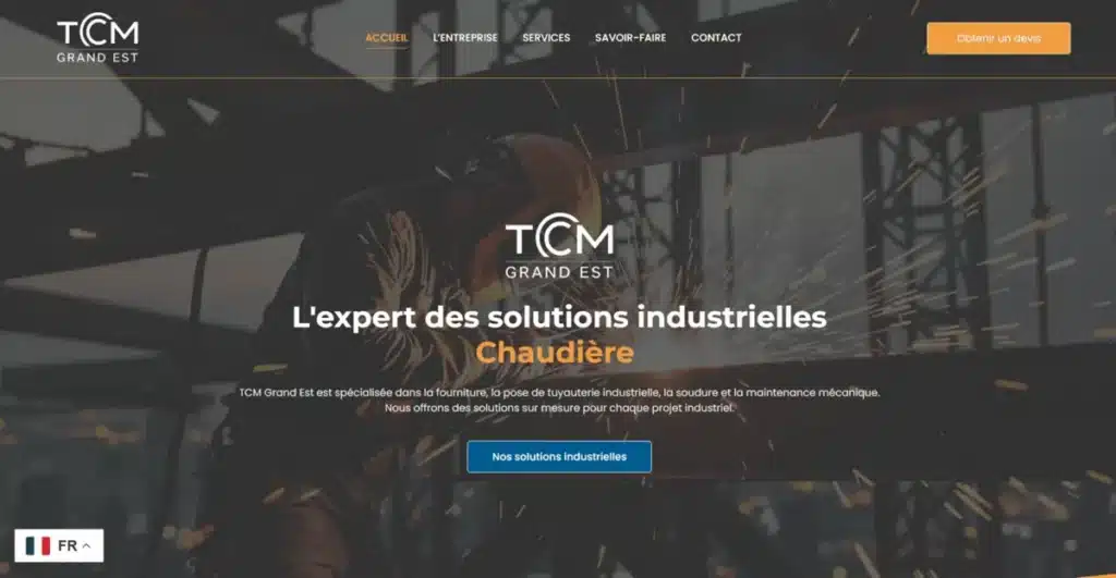 Site TCM Grand Est réalisé par Aurea Media